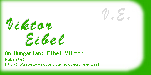 viktor eibel business card